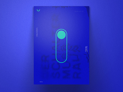 Yung & Frish Switch Poster app blue blur design effect frish glitch gradient light pixel poster print shadow sorting style typography ui ux wind yung