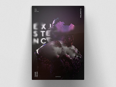 Existence Poster art arts blur design dev existence flight86 frish future live model munich noise polygons poster purple render statue webgl yung