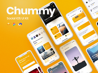 Chummy UI Kit Release app atomic buy components design documentation frish kits live products release shift sketch symbols system ui ui8 ui8net ux yung