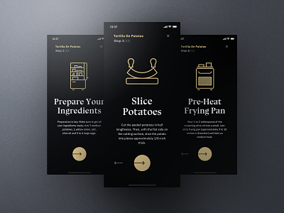Sheek Food iOS UI Kit Cooking Mode