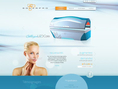 Website template blue design health website