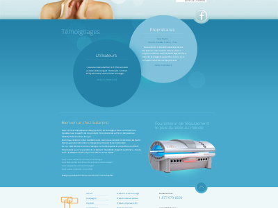 Website : the content blue content design health website