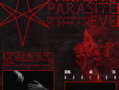 Parasite Eve - BMTH (Album Art Cover) album cover brutalism design metal rock