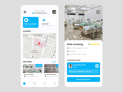 Hospital Online Services Mobile Apps app cleab clinic design doctor doctor appointment health healthcare hospital medical app medicine online consultation patient app ui ux