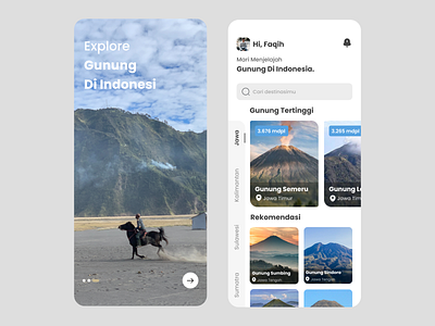 Mountain explore Mobile App