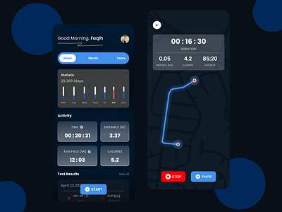 Running Tracker Mobile APP app jogging mobile roondesign run runner runners running sport tracker training ui ux workout