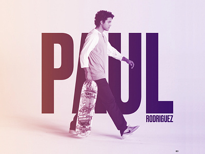 Paul Rodriguez - Nike Skateboarding design editorial gradient magazine nike paul publication rodriguez skateboard typography