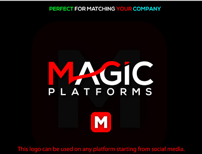 This logo can be used on any platform starting from social media branding company logo graphic design logo logo design magic logo new logo