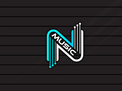 N Technology Music logo n latter logo n modarn logo n music logo n technology logo