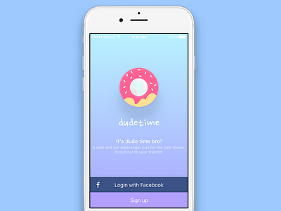 Dudetime app app chill donut dude messenger