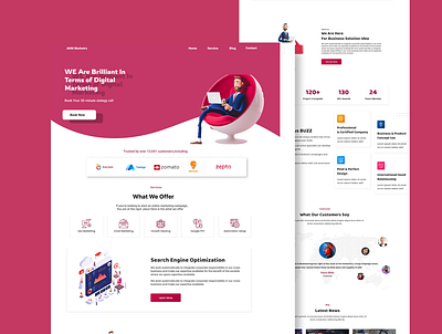 Digigtal Marketing Agency graphic design ui