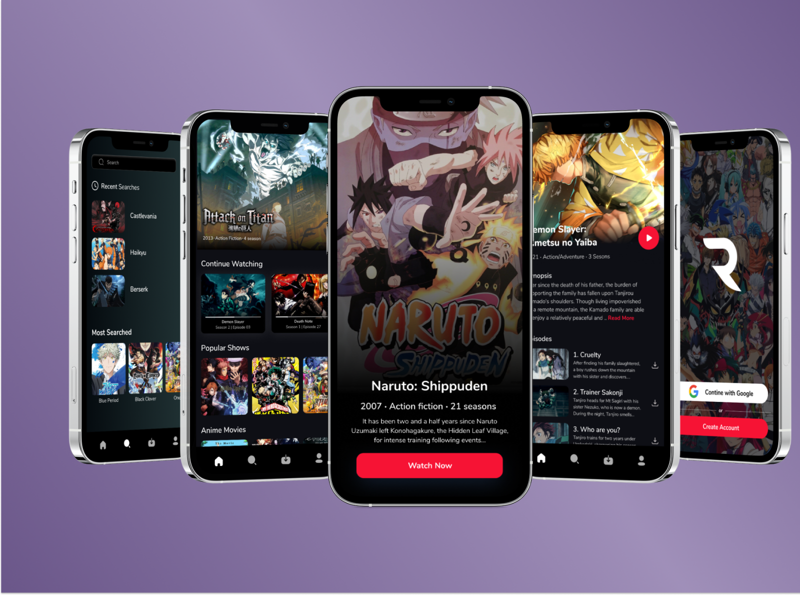 Anime Streaming App by Rahul on Dribbble