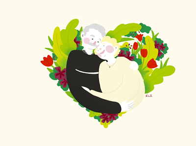 Noces de Platane characters colors design digital digital drawing digital illustration flowers illustration plants portrait