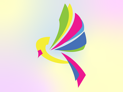 Geometic logo in bright colours