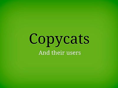 Copycats powerpoint typography