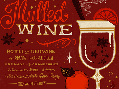 Mulled wine lettered libation series