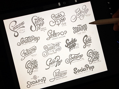 Logo exploration branding logo sketch wip