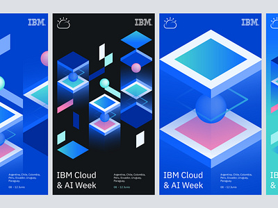 IBM cloud ai week visual identity proposal