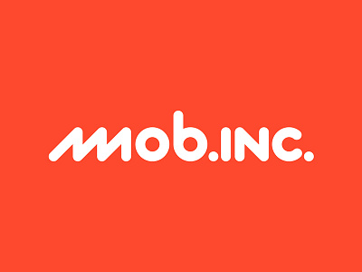 mob.inc. logo lettering geometric zigzag
