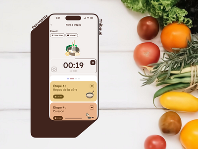 Countdown Timer 014 cooking app countdown timer daily 100 challenge dailyui dailyui 014 dailyui014 figma timer ui