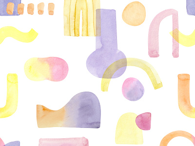 Candy abstract pattern boho style design hand painted illustration memphis seamless pattern sketch surface watercolor