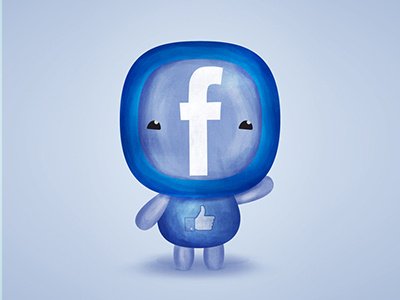 Social Friends #3 - Facebook draw icon illustration inspiration social network