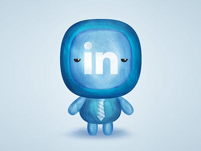 Social Friends #4 - LinkedIn draw icon illustration inspiration social network