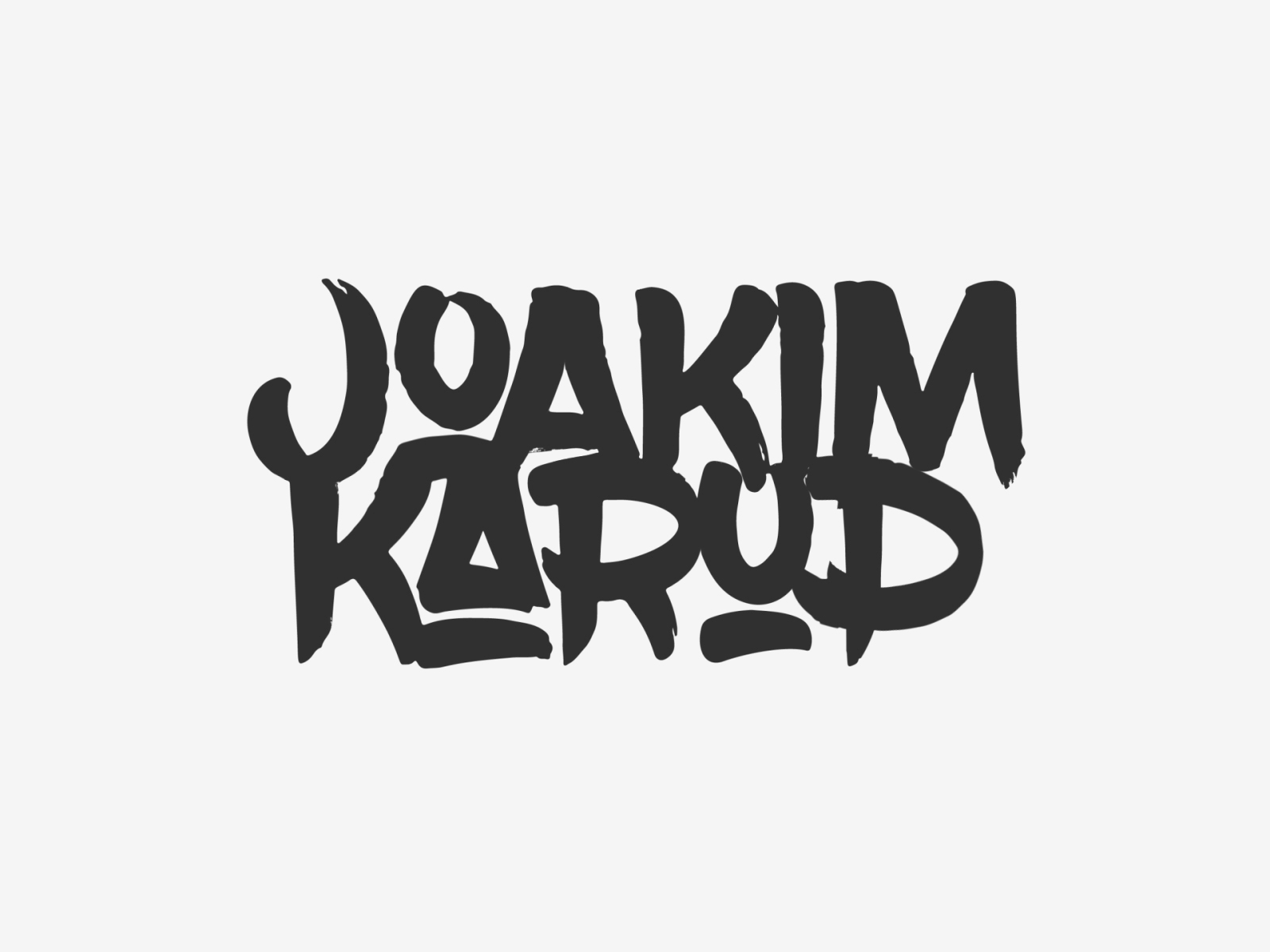 Joakim Karud - Lettering, Logo Animation after effects brush lettering joakimkarudmusic lettering liquid liquid animation liquid text liquidmotion logo text animation