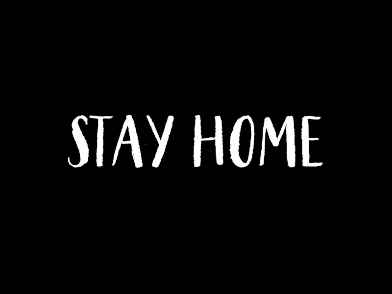 Stay Home -Lettering after effects calligraphy craft dynamic fast grunge handwritting lettering letteringlogo liquid logo logo animation logoanimation stayhome text animation