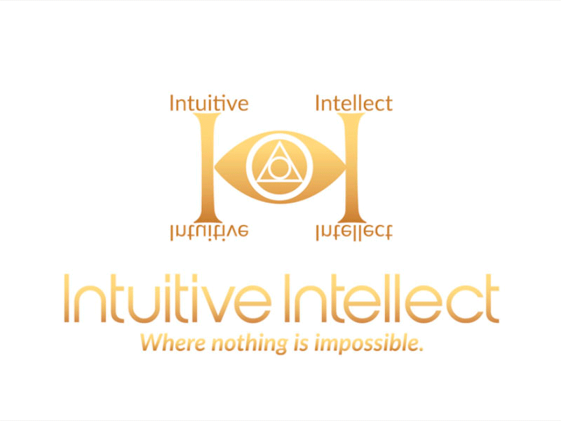 Intuitive Intellect -Logo Animation after effects coach consultations emotions eye gold life logoanimation logomoiton motivation speaker yello