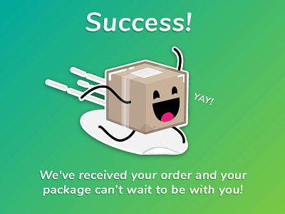 Send a gift! confirmation gift mule online order package rebound send shipping shopping sticker