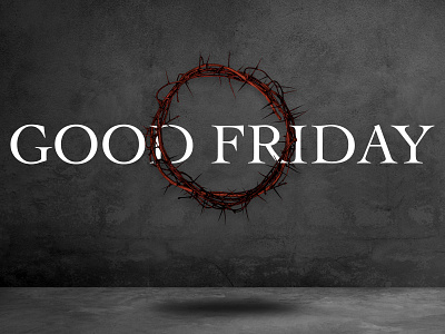 Good Friday church cross crown easter friday good graphic jesus message series service slide