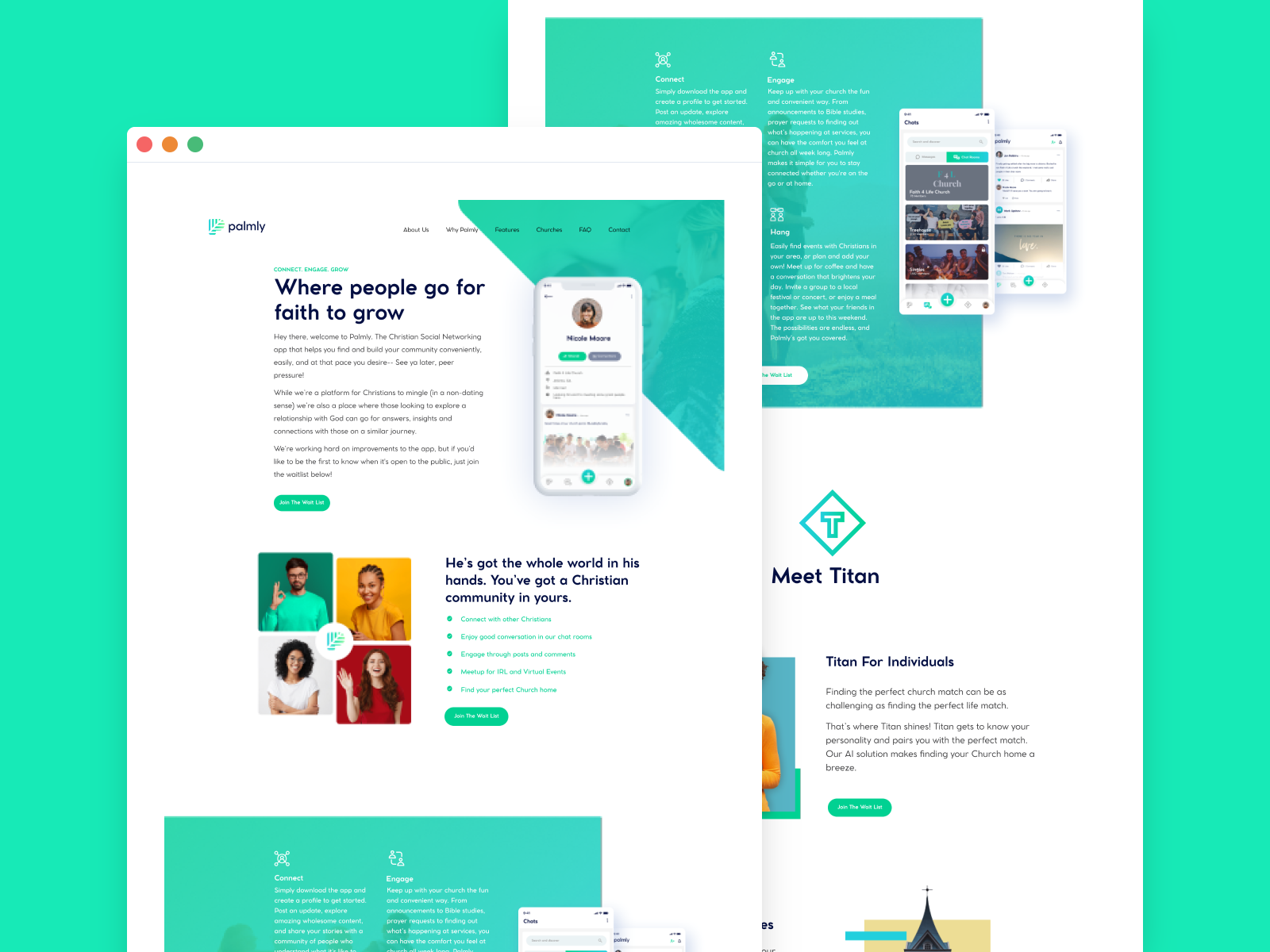 Mobile App Promotion Landing Page by Nukes Lab (Muhamamd) on Dribbble