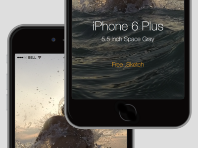 iPhone 6 Plus mock up free .sketch