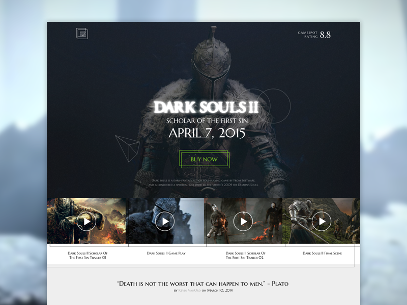 Dark soul II abstract dark game site soul ui ux web workout
