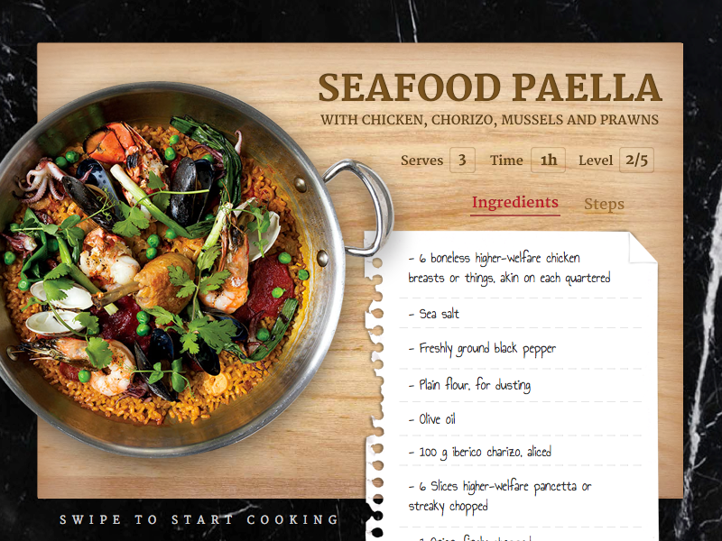 Seafood Paella by serhat ozirik on Dribbble