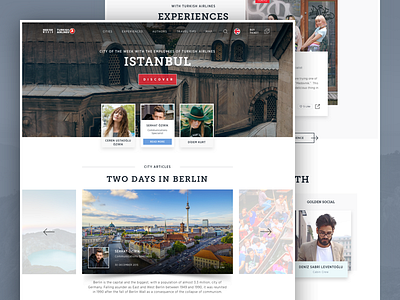 Turkish Airlines Blog airlines blog design turkish ui ux website