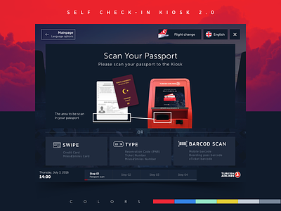 Turkish Airlines Kiosk 2.0 airlines checkin kiosks plan plane seat self ticket turkish ui ux
