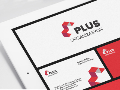 Plus Organization Corporate Identity card corporate logo organization plus