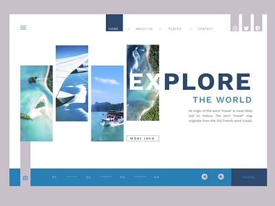 Explore world web design