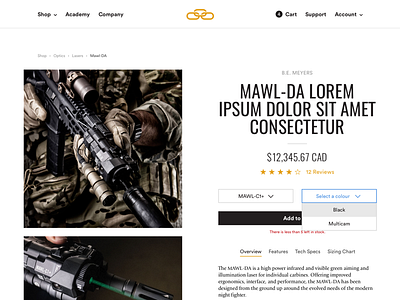 Ecommerce Product Page circular font clean design ecommerce giovanni font military minimal oswald font shopify theme ui ux