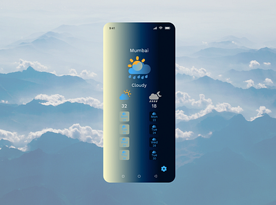 #dailyui37WeatherApp 100daysuichallenge app dailyui dailyui037 dailyui037weatherapp dailyui100days dailyui100dayschallenge dailyui37 dailyui37weatherapp dailyuichallenge dailyuigraphicdesign design graphic design illustration logo ui uidesign uiux ux uxui