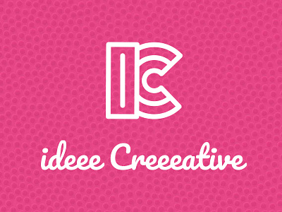 Hey there, Dribbble! debut design first shot icon idee identity logo pink