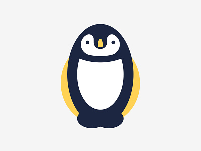 Penguin Logo / Icon animal animal icon animal logo black blue cute icon logo penguin white wildlife yellow