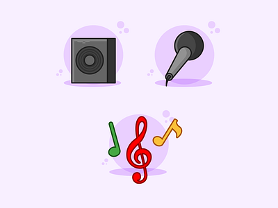 Live Music Icons - Company Party branding company design graphic design icons illustration illustrator live music vector