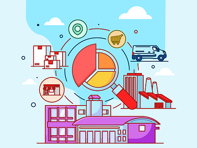 Distributor Data Analysis analysis branding company data design distribution distributor e book graphic design illustration illustrator map segments vector