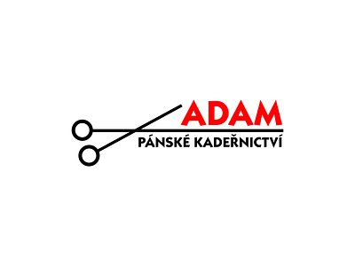 Kadeřnictví Adam Znojmo branding design graphic design logo minimal vector
