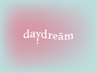 Daydream Logo branding cloud day daydream dream dreaming dreamy gradient identity logo logotype sensation serif typography wave wavy
