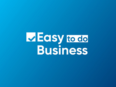 Easy to do Business box branding check checkmark gilroy highlight identity logo logotype mark square