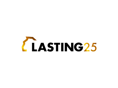 LASTING System - Celebrating 25 years 25 years aniversary birthday branding celebrate gold gradient identity logo logotype mark orange yellow